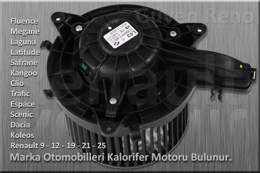 RENAULT R 19 ÇIKMA YEDEK PARÇA KALORİFER MOTORU_B56
